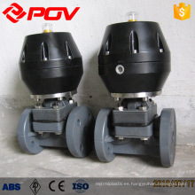 Flanged pn10 pneumatic upvc diaphragm valve